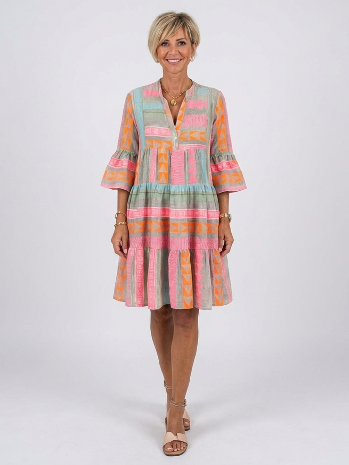 Noemi™ | Abito Capri Rosa