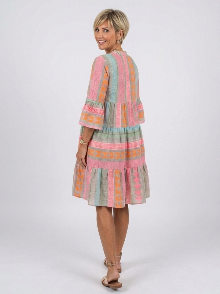 Noemi™ | Abito Capri Rosa