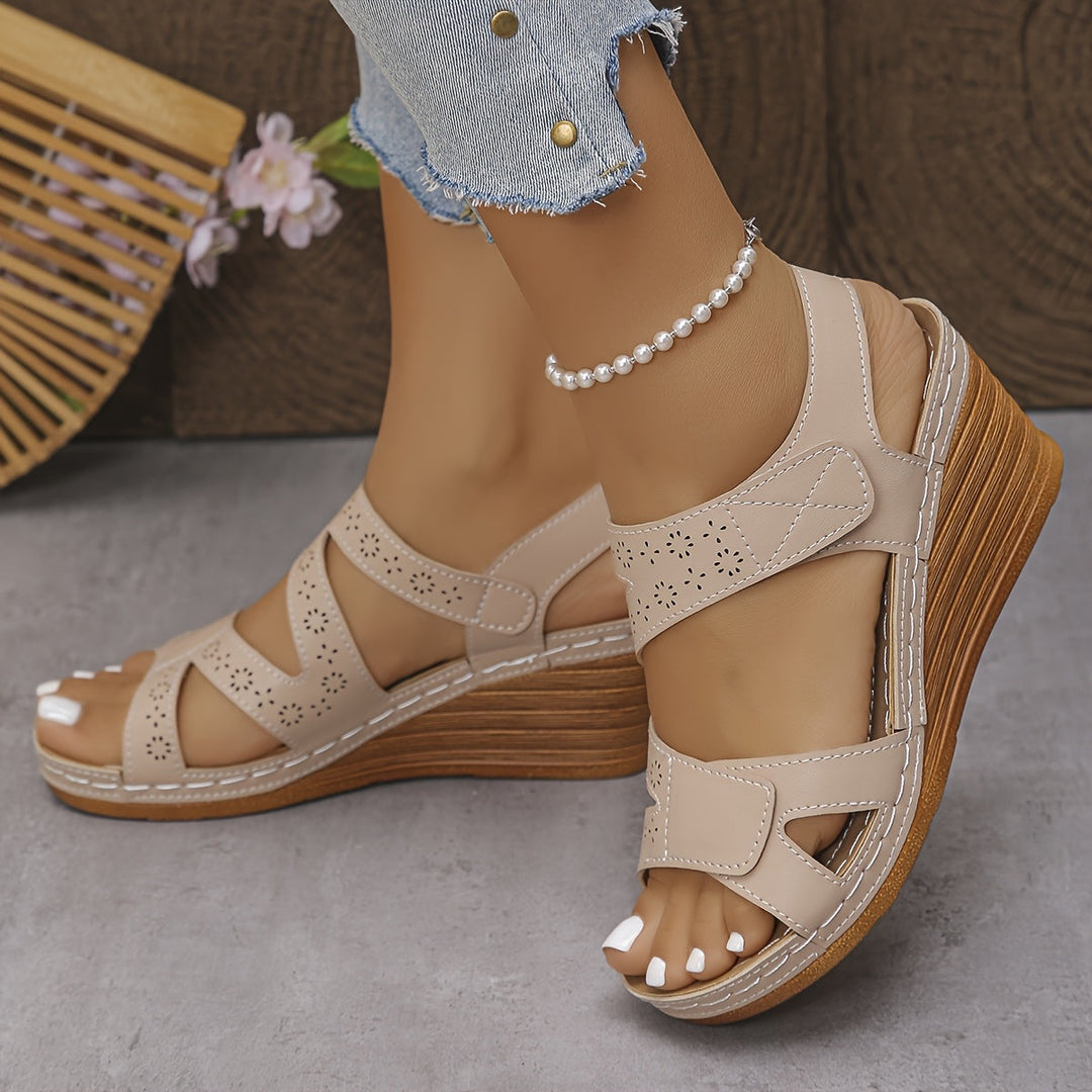Camilla | Sandalo con Zeppa Elegante
