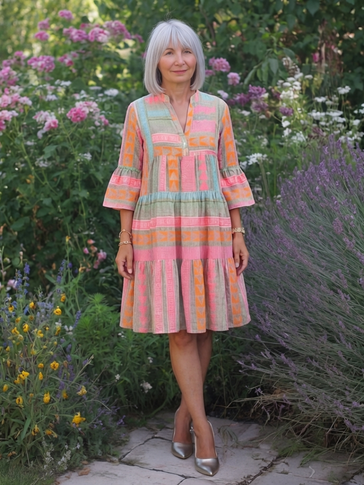 Noemi™ | Abito Capri Rosa