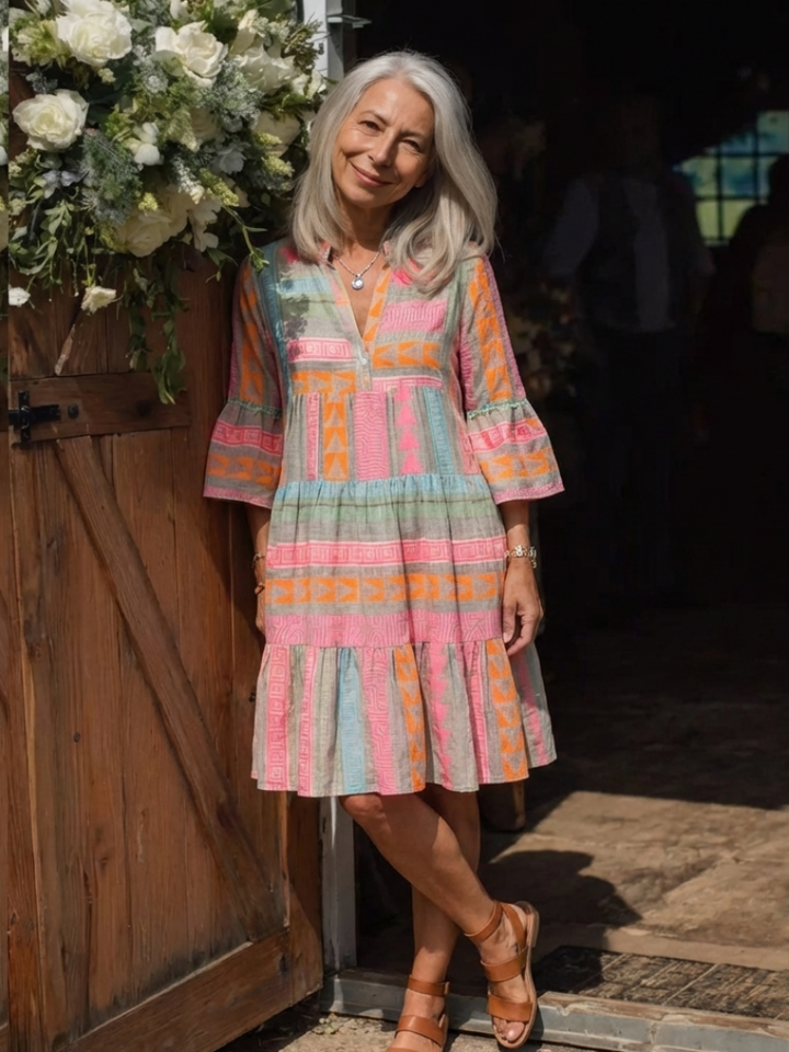 Noemi™ | Abito Capri Rosa