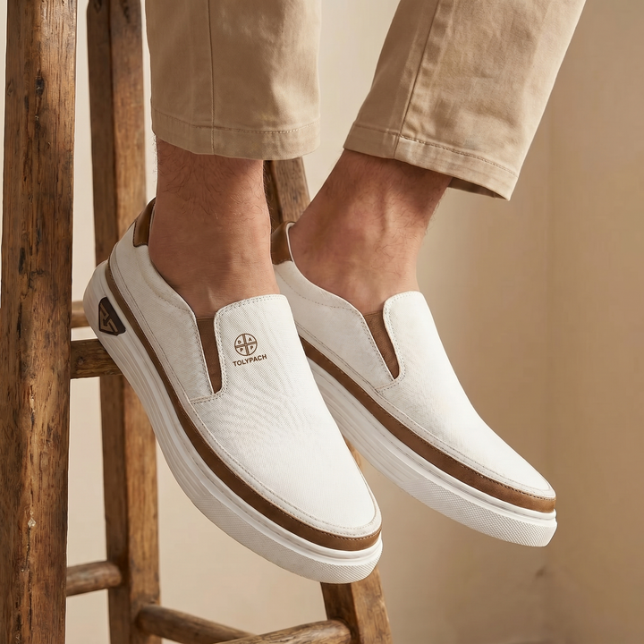 LEONARDO – Sneaker Uomo Slip-On in Pelle